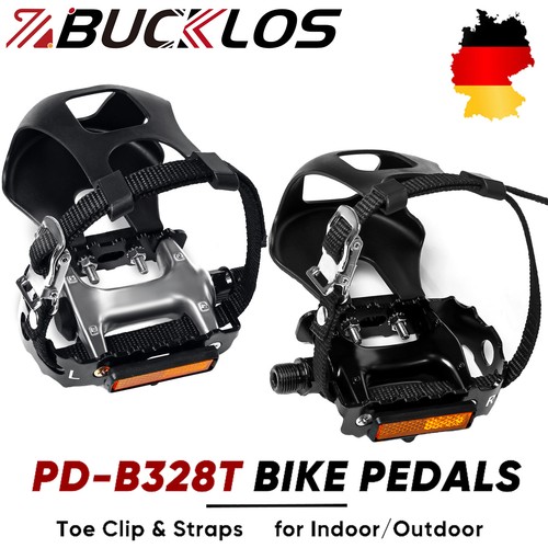 Bucklos pedali bici mtb con - pedali,
