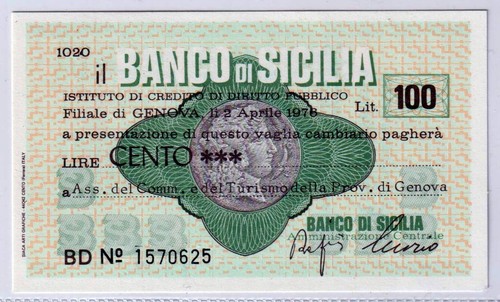 Miniassegni 1976 banco - miniassegni,
