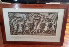 TRIONFO DI SCIPIONE incisione acquaforte cm. 48 X 80 CORNICE COEVA 1830