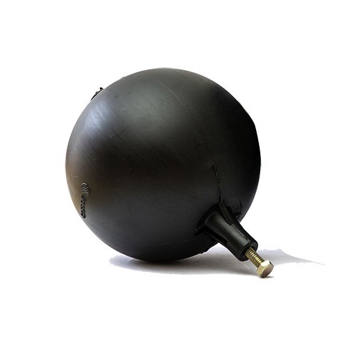 Sfera plastica tonda nera - plastica,