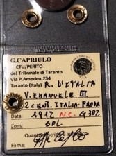 moneta da 2 centesimi " VITT. EMANU. lll " ITALIA SU PRORA anno 1912 N.C. spl