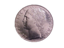 1976-R Italy 100 Lire KM# 96.1