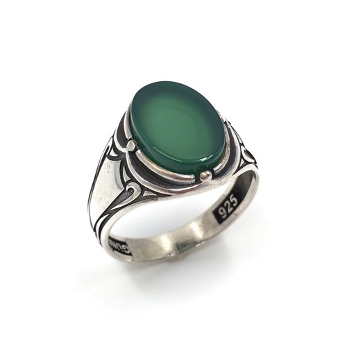 Anello argento 925 - in, onice