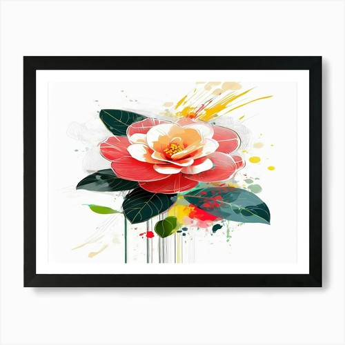 Acquerello fiore stampa - acquerello,