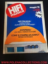 HIFI MUSICA N°5 1978 REVAC 101 HILETRON KENWOODKA5500 LOU REED MARANTZ DE ANDRE'
