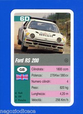 [GCG] SUPERCARTINE - SCHMID - Figurina-Sticker n. 6D - FORD RS 200
