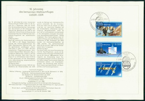Ddr foglio ricordo 1988 - ddr,