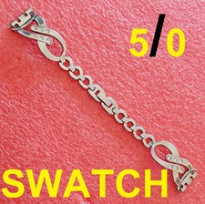 cinturino acciaio pieno swatch 5/0 ansa 16mm bracelet watch lady stainless steel