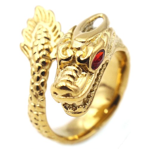 Anello drago celtico occhio