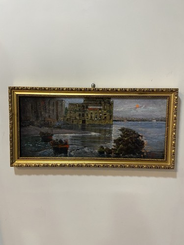 Quadro antico olio cartone - quadro, su