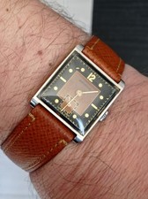 Antico raro orologio ARCADIA CARRÉ Acciaio Bitono SWISS M meccanico  funz 26MM 