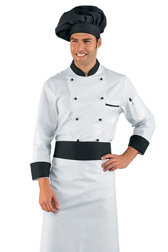 Grembiule cuoco rondin nero - grembiule,