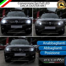 CONVERSIONE FARI FULL LED DACIA DUSTER MK1 ANABBAGLIANTI ABBAGLIANTI POSIZIONE
