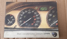 MANUALE LIBRETTINO DATI CARATTERISTICHE VETTURE  LANCIA 1999-Y-DEDRA-K-DELTA 2