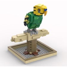 Pappagallo verde coda lunga