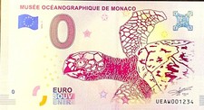 Biglietto 0 Euro Museo Oceanografico Di Monaco Francia 2018 Numero Suite 1234