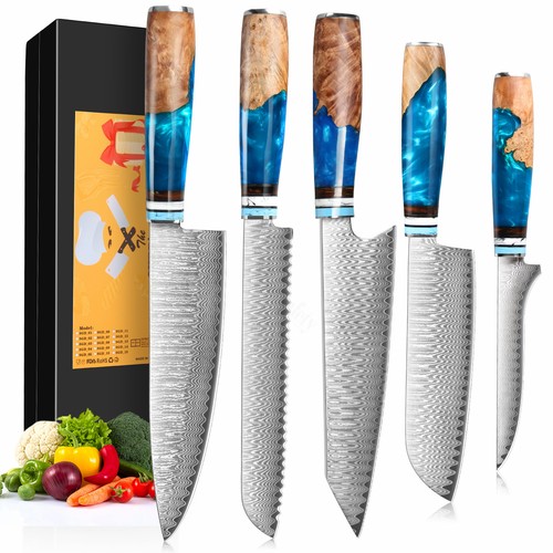 Coltello cucina damascato - da,
