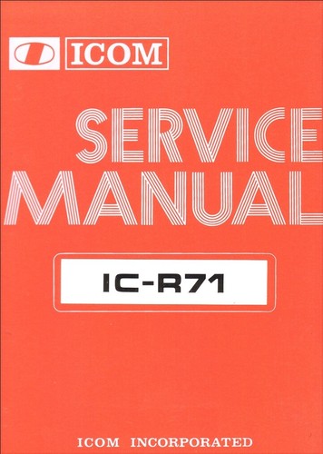Cdrom icom r71 - icom, ic-r71
