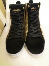 Sneakers donna tg 38 Pantofola d'Oro in pelle con paillettes dorate 