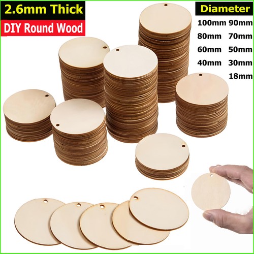 Cerchi legno tondi con fori - tondi,