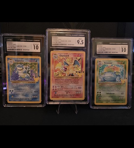 Cgc blastoise charizard 5 - blastoise, 9.5