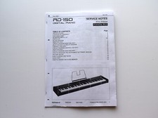 ROLAND RD-150 Service manual repair Schematic diagram Service Notes Schema RD150