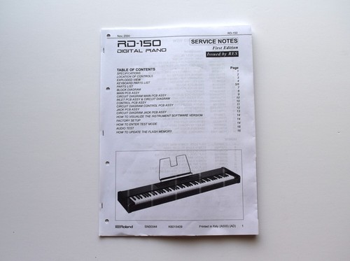 Roland 150 service - rd-150,