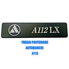 EMBLEMA LOGO FREGIO SCRITTA  AUTOBIANCHI A112 LX