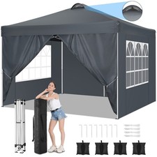 Gazebo 3x3m con 4 Pareti
