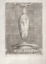 Enea Vico (1523 - 1567) - Vaso allungato a forma ovale, 1543