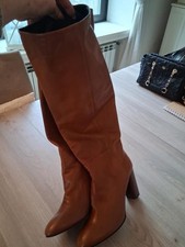 Stivali donna 44 con tacco 10 vera pelle artigianali made in Italy nuovi