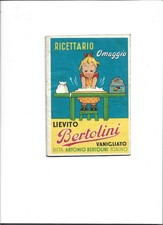 PUBBLICITARIO LIEVITO BERTOLINI - RICETTARIO ANNI '50