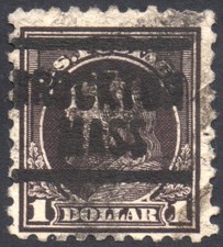 STATI UNITI USA 1914/1916 - Usato 1 dollaro  Benjamin Franklin  Perf. 10 #SUW