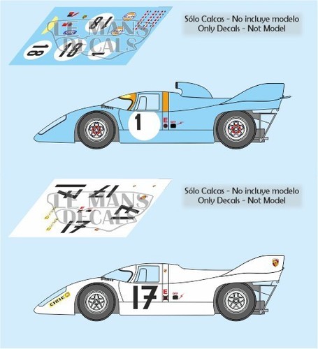 Decals porsche 917k mans - porsche,