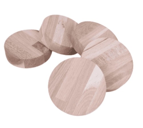 Disco legno rotondo rovere - disco,
