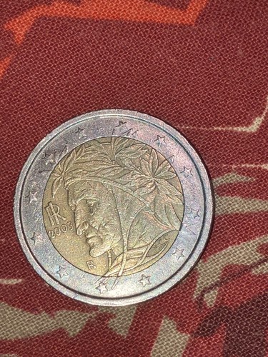 Moneta euro dante - 2,