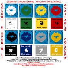 Lips sticker vinil helmet motocycle labbra adesivo scontornato auto casco 1 pz.