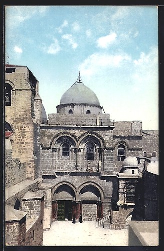 Cartolina gerusalemme chiesa - cartolina, gerusalemme,