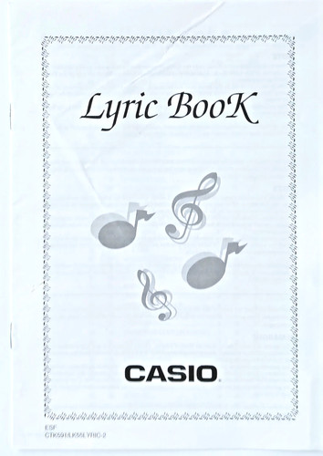 Canzone originale casio - casio, "lyric