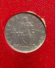 Moneta CITTA' DEL VATICANO 5 Lire Paolo VI 1965 FDC