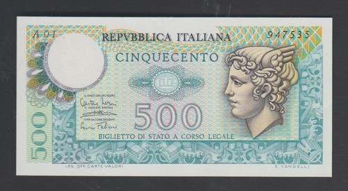 Repubblica italiana 500 lire - -,