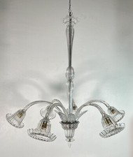 LAMPADARIO VETRO MURANO CLASSICO ATTR. BAROVIER VINTAGE CHANDELIER GLASS '900
