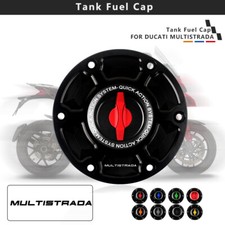 Tappi Serbatoio Motore Senza Chiave Coperchio Carburante Gas per DUCATI MULTISTRADA 1200 1260 950