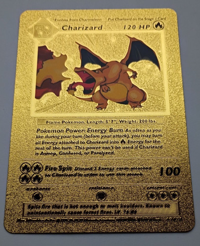 Carta pokemon charizard - carta,