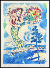 Marc Chagall Litografia COA