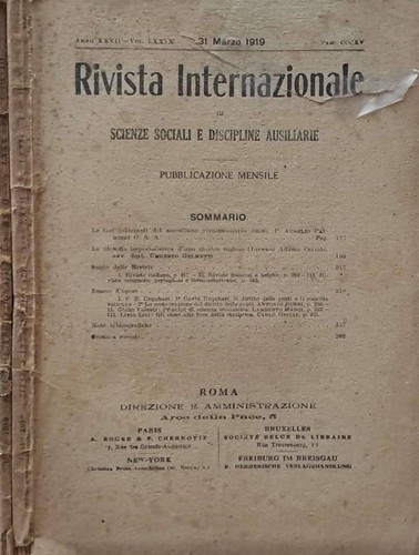 Rivista internazionale - rivista, di