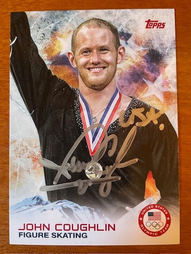 Carta olimpica topps firmata - carta,