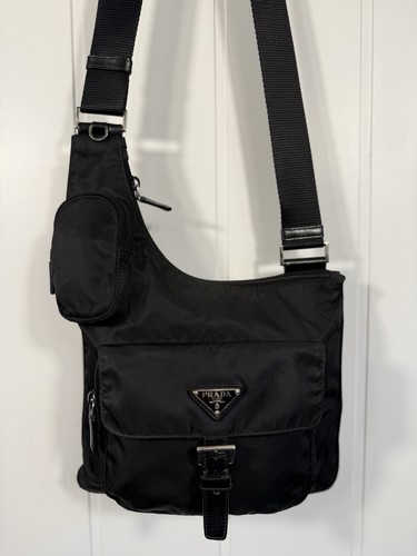 Prada vela crossbody tessuto - vela,