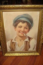 Coppia di dipinti ad olio di