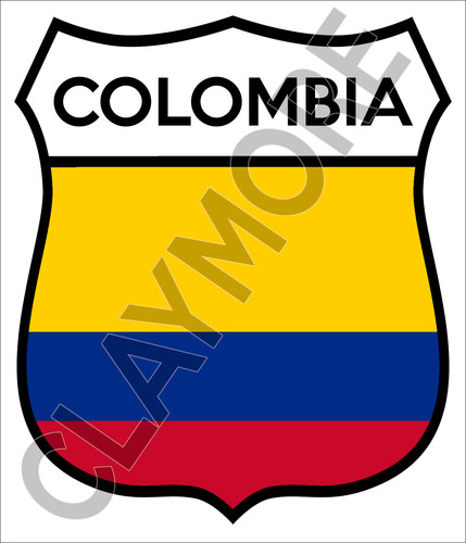Colombia sud america adesivo - america,